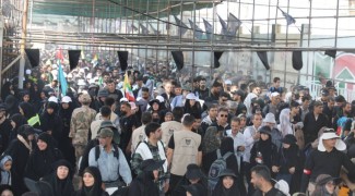 حضور پرشور عاشقان اهل‌بیت (ع) در مرز مهران