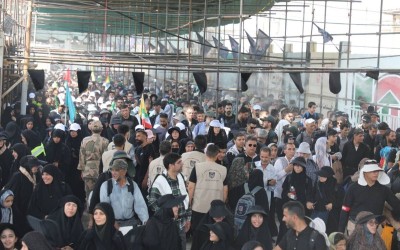 حضور پرشور عاشقان اهل‌بیت (ع) در مرز مهران