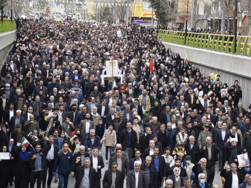 حضور پرشور مردم ایلام در راهپیمایی ۲۲ بهمن