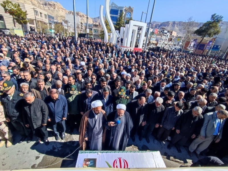 ورود پیکر ۲۲ شهید هنگ مرزی به ایلام