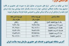 ابلاغ حق بیمه سال ۱۴۰۵