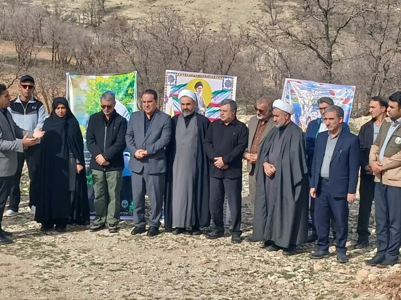 برگزاری پویش نهال‌کاری «ایستاده چون سرو» در ایلام