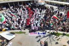 برگزاری آیین گرامیداشت شهدای دانش‌آموز میناب در ملکشاهی