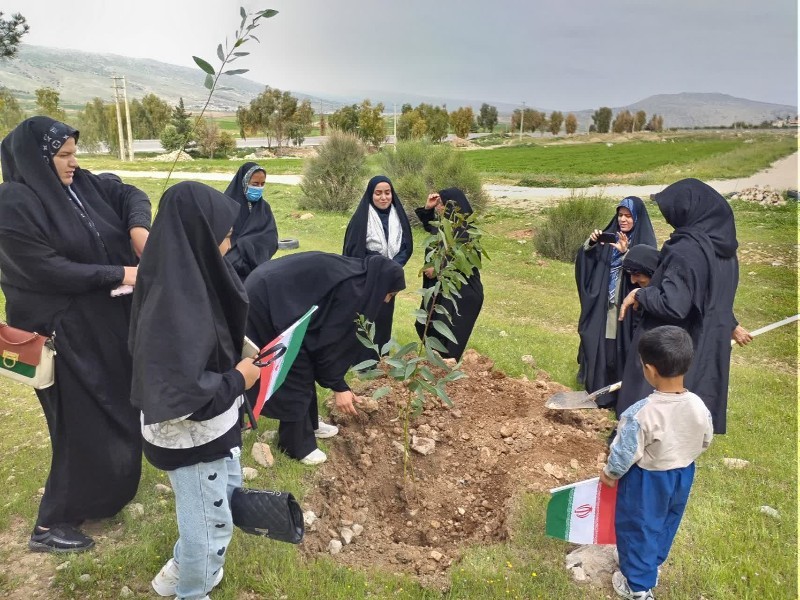 کاشت نهال در پارک جنگلی خرم چرداول