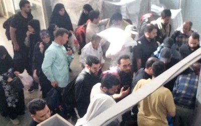حضور پرشور زائران در مرز مهران