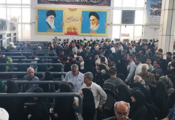 حضور پرشور زائران حسینی در مرز مهران