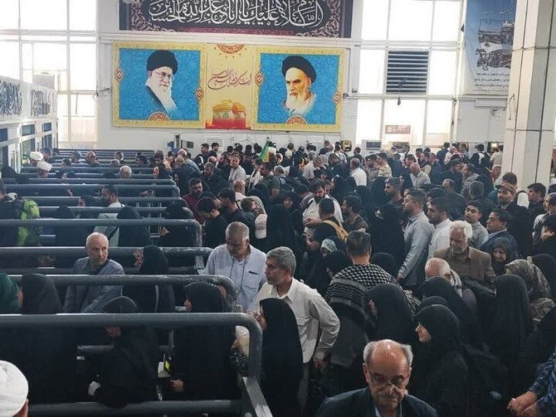 حضور پرشور زائران حسینی در مرز مهران