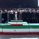 اقامه نماز بر پیکر رهبر شهید انقلاب