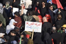 پل کالج تهران؛ خروش جمعیت در تشییع قائد شهید