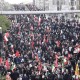 کلیپ هوایی از خروش عاشقان در تشییع رهبر شهید
