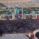 تصاویر هوایی جمکران از بدرقه باشکوه «قائد امت»