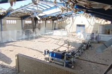 ویدئویی از خسارات حمله به کارخانه آب‌معدنی دهلران