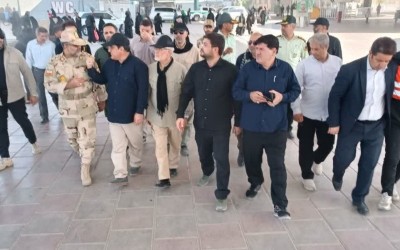 بازدید مسئولان کشوری از پایانه شهید سلیمانی مهران