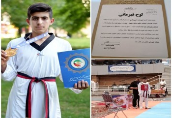 طلای تکواندو قهرمانی کشور بر گردن دانش‌آموز ایلامی
