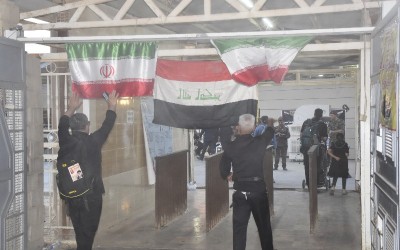 تردد زائران عتبات در پایانه مرزی مهران