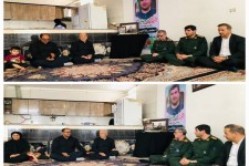سردار حسینی با خانواده شهید نخبه احمدی دیدار کرد