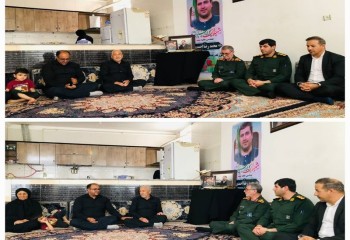 سردار حسینی با خانواده شهید نخبه احمدی دیدار کرد