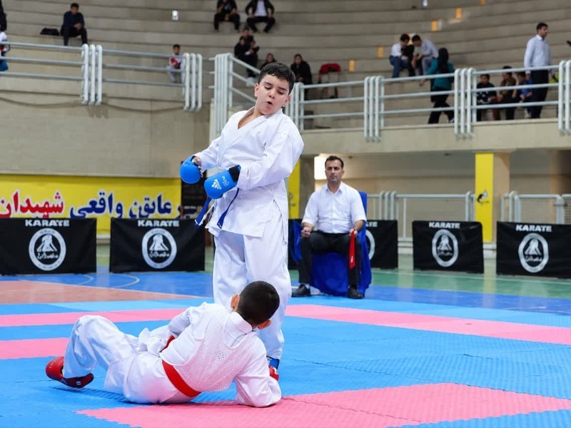 احمدرضا عموزاده سکوی نخست کاراته ایلام را فتح کرد