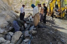 خط انتقال آب گنبد پیرمحمد ملکشاهی مقاوم‌سازی شد