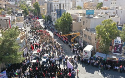 رزمایش جان‌فدایان ایران از قاب آسمان ایلام