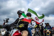 رژه موتوری رزمایش بزرگ «جانفدا» در مهران برگزار شد