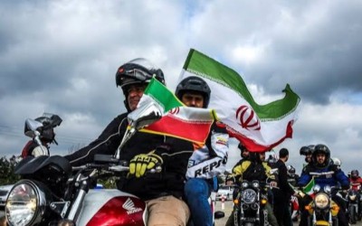 رژه موتوری رزمایش بزرگ «جانفدا» در مهران برگزار شد