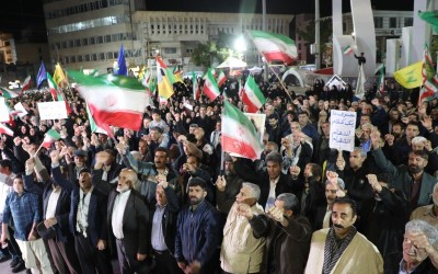 حضور باصلابت مردم ایلام در سنگر خیابان