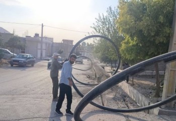 اصلاح ۵۰۰ متر از شبکه توزیع آب در چوار