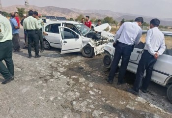 مصدوم‌شدن ۱۰ نفر در تصادف محور ایلام-صالح‌آباد