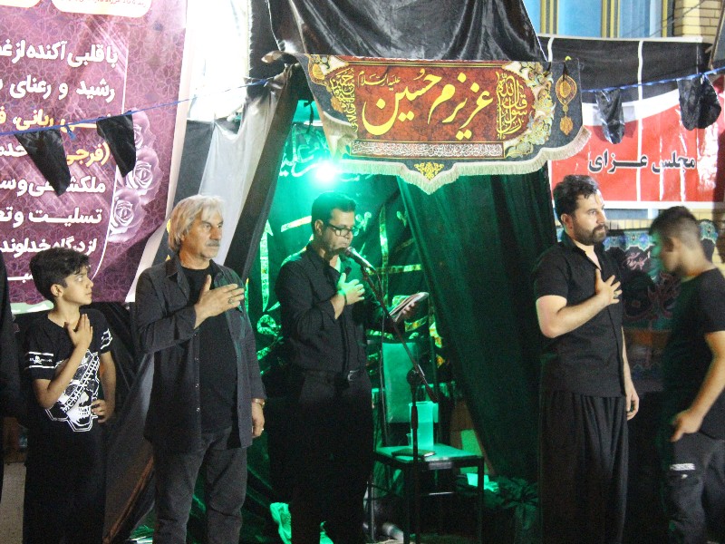 مراسم عزای ابا عبدالله الحسین (ع) در ملکشاهی برگزار شد