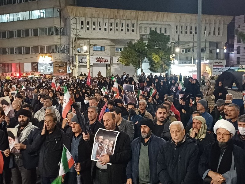 رجزخوانی زیبا در تجمعات شبانه