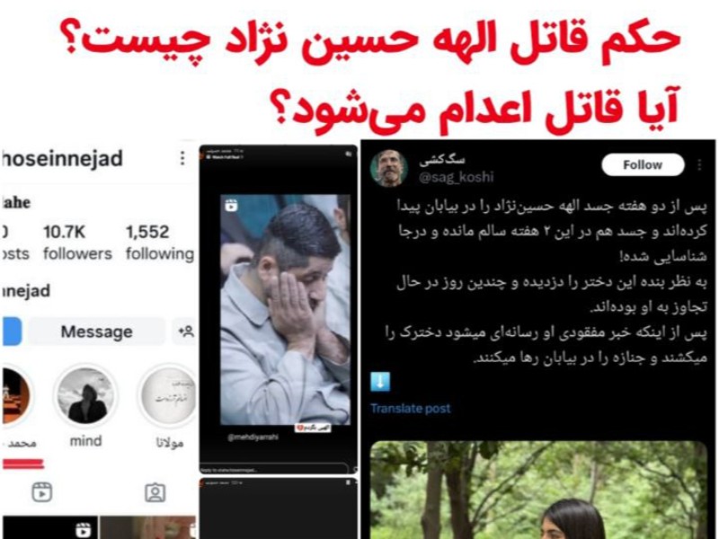 الهه حسین‌نژاد قربانی چه شد؟
