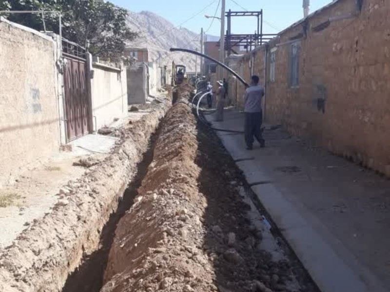 اصلاح و توسعه ۳۴۰ متر شبکه آب در چرداول