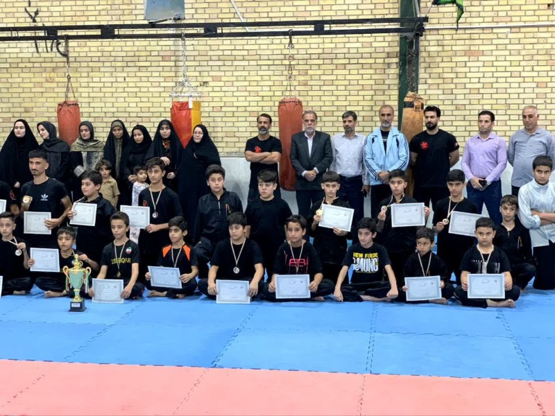 تجلیل از مدال‌آوران کونگ‌فو مهران در مسابقات استانی