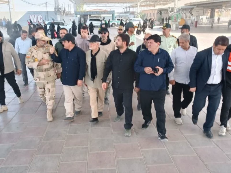 بازدید مسئولان کشوری از پایانه شهید سلیمانی مهران