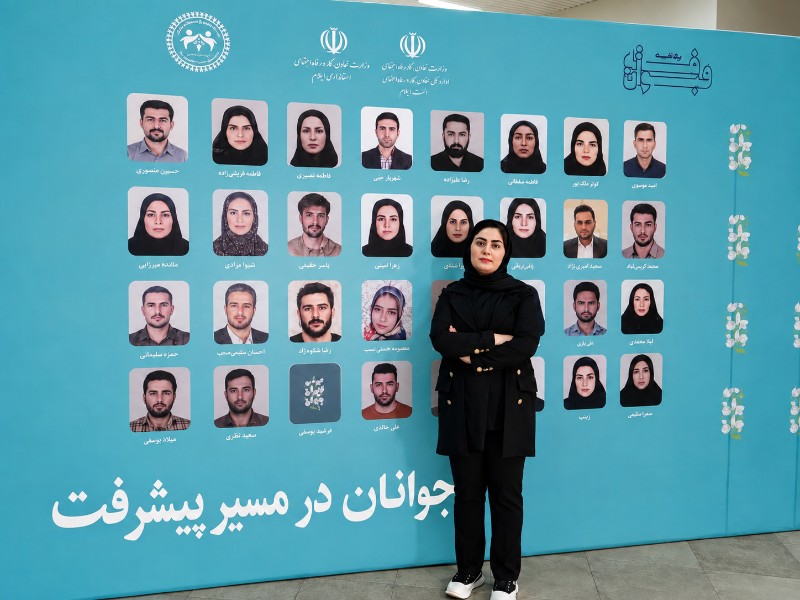 درخشش بانوی فعال فرهنگی مهران در رقابت‌های استانی