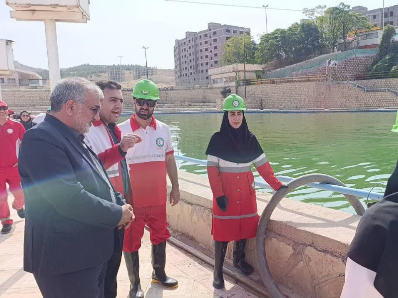 روایتی تصویری از مانور سیلاب در ایلام